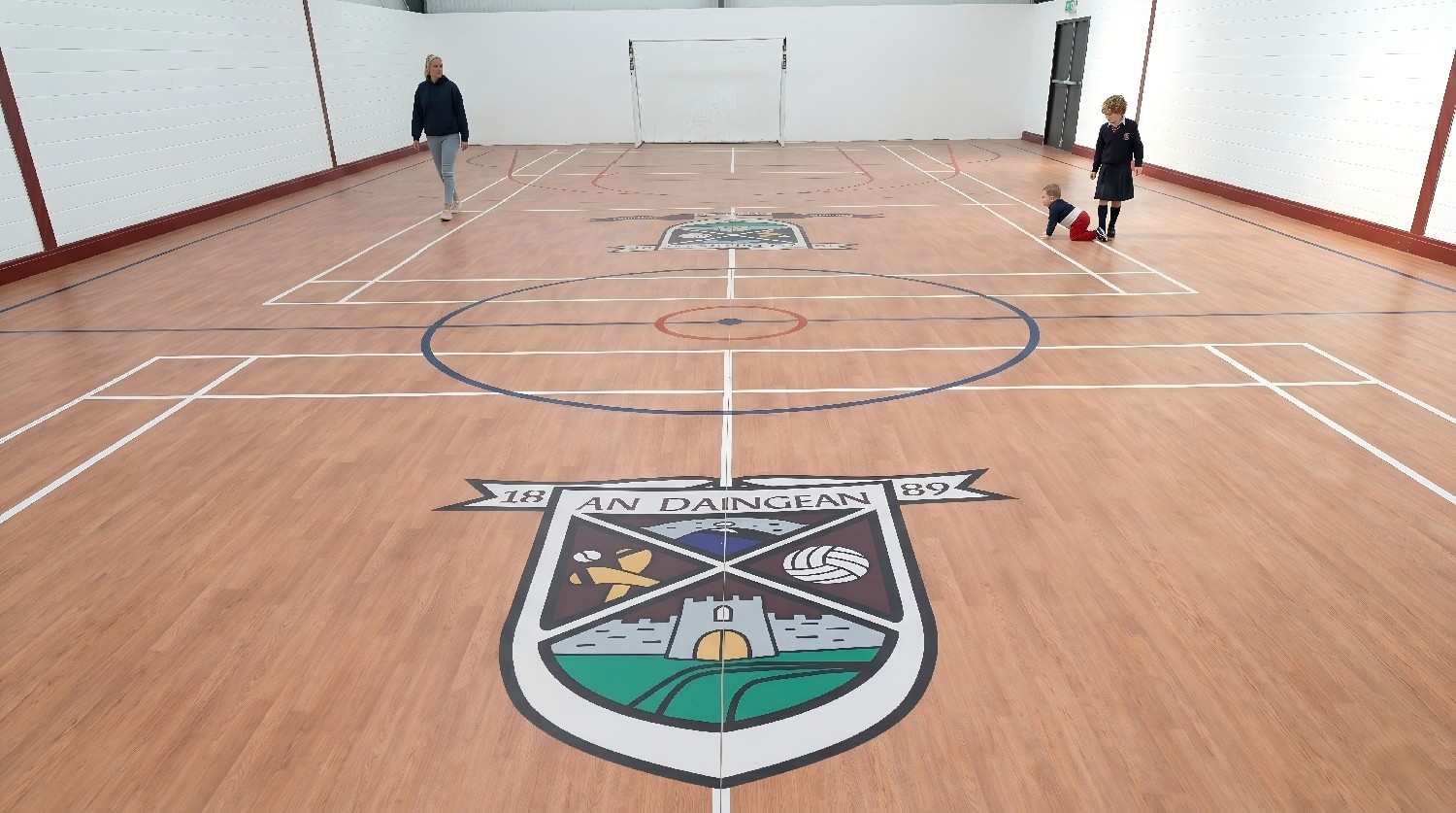 Indoor Sports Vinyl Flooring Project - Daingean Community Sports Hall, Ireland