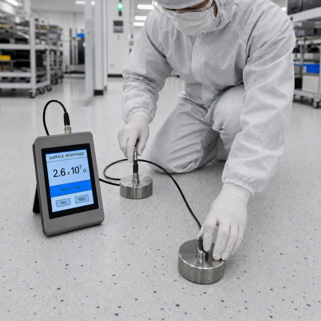 Ultra-Clean Semiconductor ESD Vinyl Rolls - Low Outgassing Homogeneous Sheet for Class 10 Cleanrooms