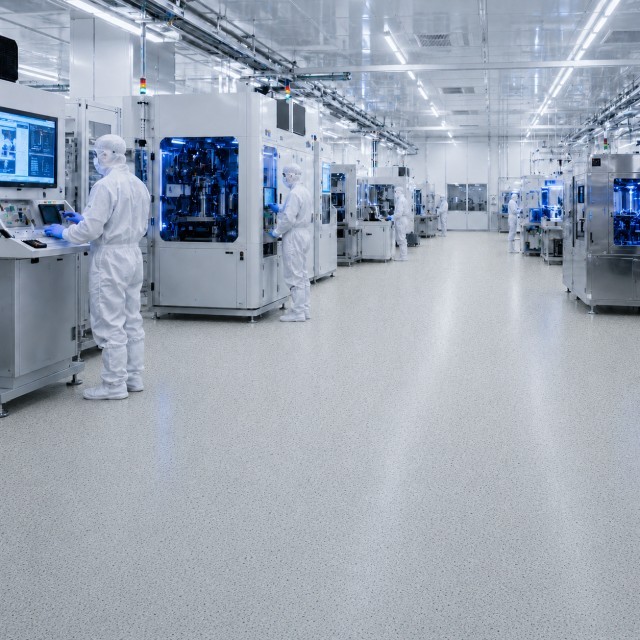 Ultra-Clean Semiconductor ESD Vinyl Rolls - Low Outgassing Homogeneous Sheet for Class 10 Cleanrooms